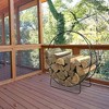 Panacea Adjustable Heavy Duty Thick Tubular Steel Hoop Style Log Rack with Powder Coated Finish for Wood Stacking - 3 of 4
