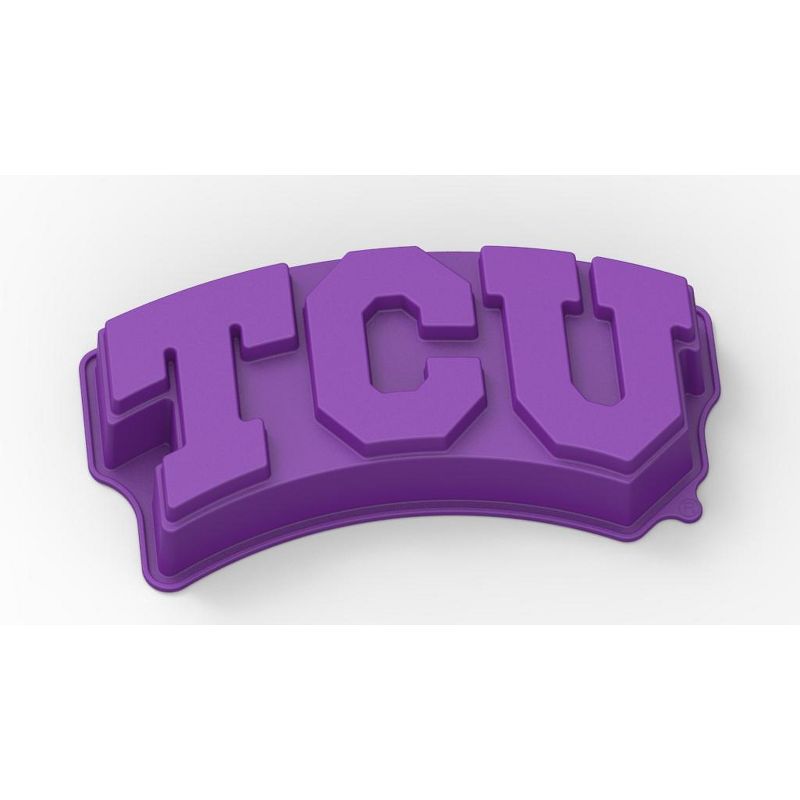 MasterPieces FanPans NCAA TCU Horned Frogs Team Logo Silicone Cake Pan, 1 of 4
