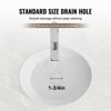 VEVOR Oval Vessel Sink, 16" x 13.4" Bathroom Vessel Sink Bowl Countertop, White Ceramic Bathroom Sinks Above Counter, Bowl Sink, White - 4 of 4