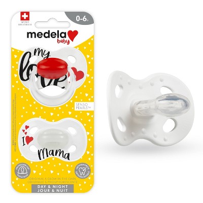 Image of Medela Baby My Love Day-Night Pacifier - 0-6 Months 2pk