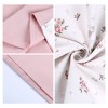 Unique Bargains Floral Printed Envelope Closure Breathable Soft Pillowcase Queen 20" x 30" 2 Pcs - 3 of 4