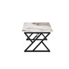 CAVINAS Coffee Tables for Living Room Rock Slab Material Coffee Table with Golden Metal Legs for Dining Room - 4 of 4