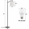 SUGIFT Adjustable Floor Lamp for Living Room with Three Color Temperatures LED Bulb - 4 of 4