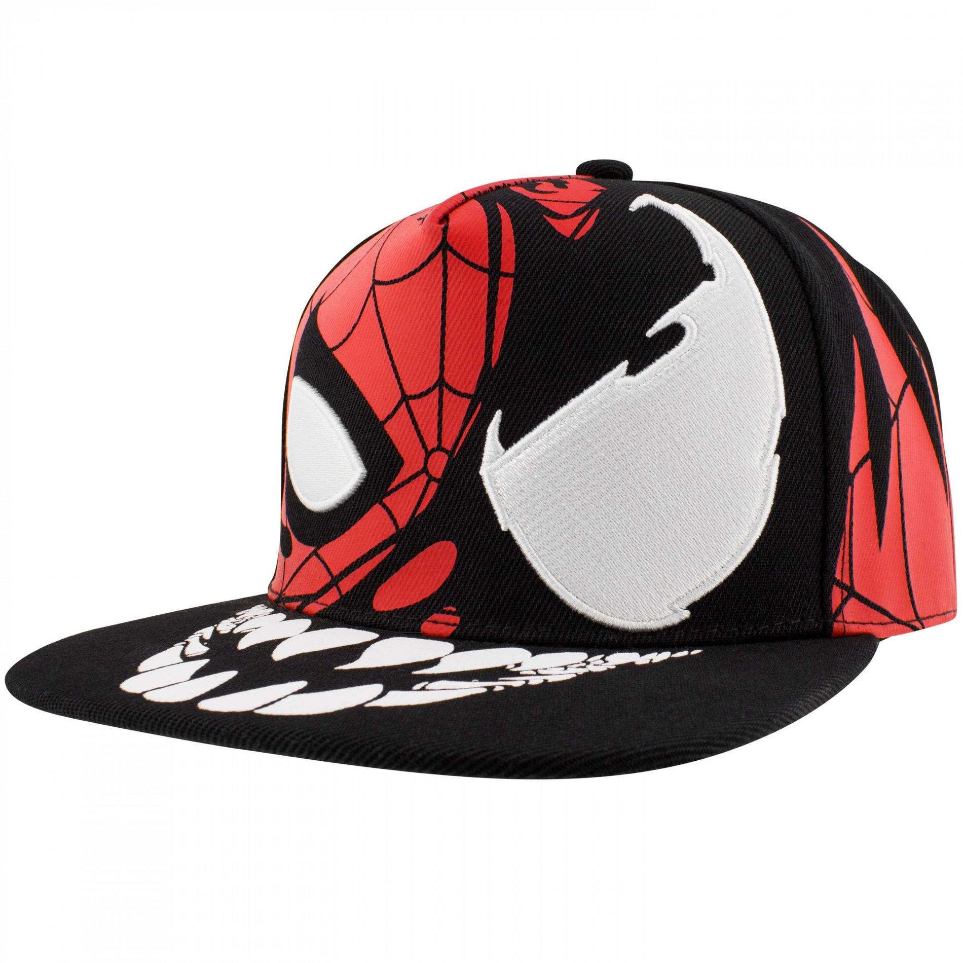 Adult Spider-Man and Venom Takeover Snapback Hat - One Size Fits Most