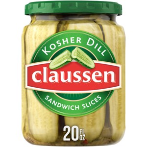Claussen Dill Sandwich Pickle Slices - 20 fl oz - 1 of 4