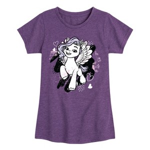 Girls' - My Little Pony - Pipp Graphic Fitted Short Sleeve Graphic T-Shirt - 1 of 4