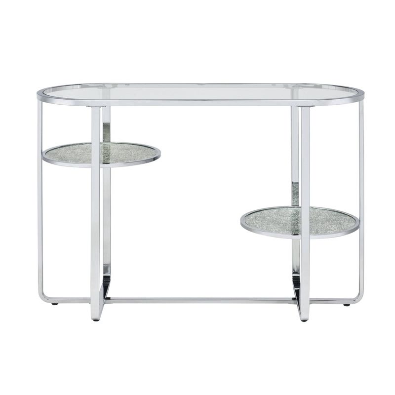 Calloun Glam 2 Shelf Sofa Table Chrome - HOMES: Inside + Out, 5 of 8