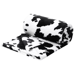 PiccoCasa 300GSM Lightweight Cute Comfy Fleece Flannel Throw Blankets 1 Pc - 1 of 4