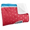 Delaware State University Logo Dots Silky Touch Blanket White 50x60 - 3 of 4
