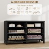 Acekool 3-Drawer Dresser for Bedroom, Wide Clothes Storage Chest Cabinet, Black - 4 of 4
