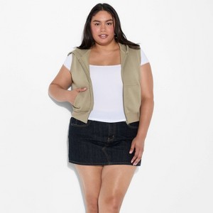 Women's Zip-Up Fleece Vest - Wild Fable™ - 1 of 3
