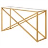 55 in. Brass Metal Console Table - Henn&Hart - image 4 of 4