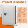 JUJABU 0.56 Cuft Digital Wall Steel Security Safe - White - 4 of 4