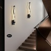 YIYIBYUS Modern Wall Sconce, Black LED Wall Light 16.14×2.56 inches Wall Sconce Lighting - 3 of 4