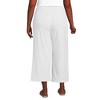 Lands' End Women's Sport Knit Pull On Drawstring Wide Leg Crop Pants - 2 of 4