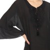 Women's Sheer Crochet Knee Length Cover Up Dress - White Mark - 4 of 4