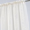 RT Designers Collection Andrea Emb Metallic Doily Rod Pocket Room Darkening Curtain Panels for Bedroom 54" x 95" Gold - 3 of 4
