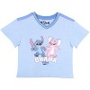 Disney Lilo and Stitch Girls V-Neck Top and Skort Casual Outfit Set - 2 of 4
