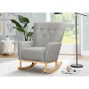 Delta Children Colby Rocking Chair - French Gray and Natural - 3 of 4
