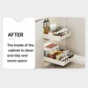 Slide Out Cabinet Organizer, Sliding Drawer Pantry Shelf With Damping Guide, Nylon Adhesive, Heavy Duty Slide Out Pantry Shelves For Kitchen - 2 of 4