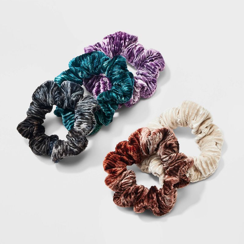 Ribbed Velvet Hair Twister Set 5pc - A New Day&#8482;, 1 of 5