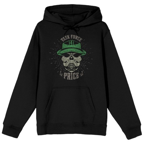 Call Of Duty Modern Warfare II Task Force Skull Price Long Sleeve Men s Black Hooded Sweatshirt Small