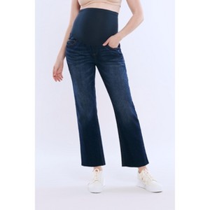 Women's Secret Fit Over the Belly Slim Straight Leg Jeans | Motherhood Maternity - 1 of 4