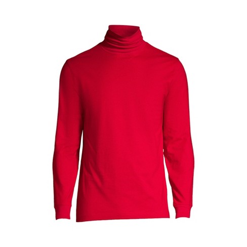 Lands End Men s Super t Turtleneck Large Rich Red Target