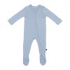 Larkspur Baby Zip Footie in Stone - 2 of 3