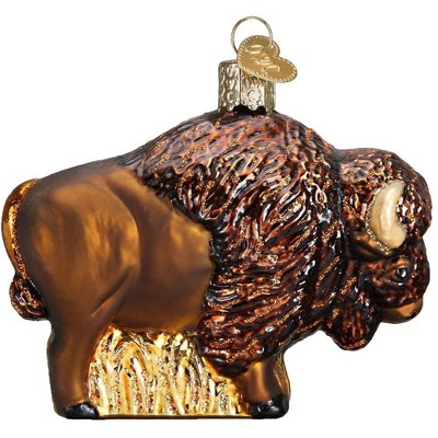 Old World Christmas Glass Blown Ornament, Buffalo