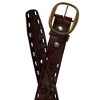 CTM Women's Center Bar Buckle Belt with Flowers - 2 of 4