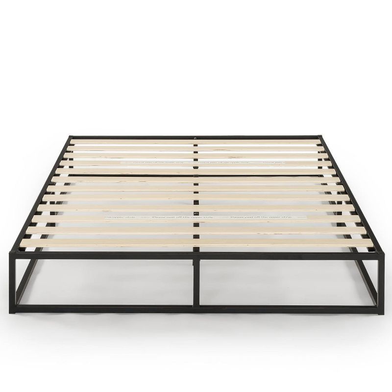 10" Modernista Metal Platform Bed Frame Black - Mellow, 3 of 8