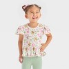 Toddler Girls' 2pc Disney Princess Peplum Top & Biker Shorts Set - Green - 3 of 4