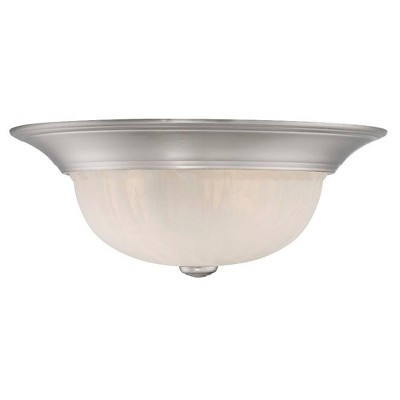 Savoy House Flush Mount 2 - Light Flush Mount in  Satin Nickel