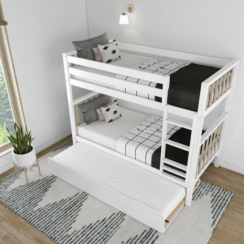 Max & Lily Scandinavian Twin over Twin Bunk Bed with Twin-Size Trundle, 5 of 6