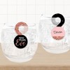 Big Dot of Happiness Rose Gold Happy New Year -New Years Eve Party Paper Beverage Markers for Glasses - Drink Tags - Set of 24 - 3 of 4