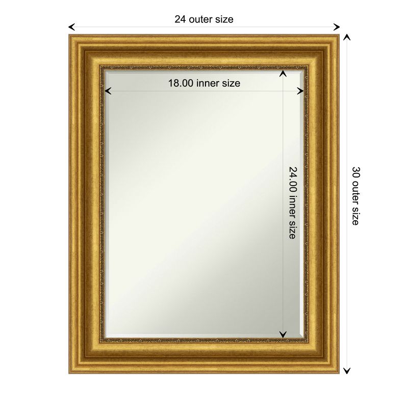 Amanti Art Parlor Petite Bevel Bathroom Wall Mirror, 4 of 8