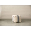 Storied Home Striped Square Canvas Pouf Blue: Cotton Upholstery, Adult Use, No Assembly Required - 4 of 4