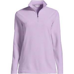 Lands' End Women's Anyweather Fleece Quarter Zip Pullover - 1 of 3