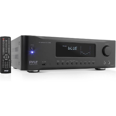 Pyle 5.2 Ch. Hi-Fi Home Theater Stereo Receiver with Bluetooth, 4K UHD Support & MP3/USB/AM/FM Radio (1000W MAX)