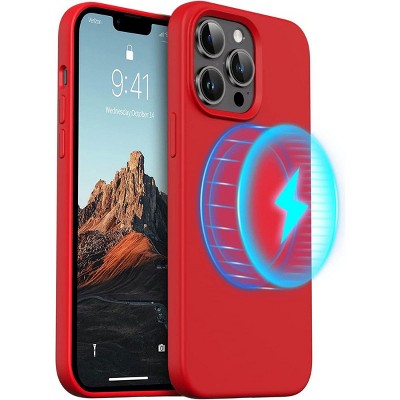 Entronix [Magnetic] Case Compatible with iPhone 13 Pro Max - Soft-Touch Liquid Silicone