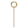 Black Bow Jewelry 14k Yellow Gold Polished Razor Blade Charm - 2 of 4