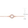 EVERLY JEWELRY | Brass 3/8 CT TGW Cubic Zirconia Circle Charm Chain Bracelet, 6.5-inch - 4 of 4