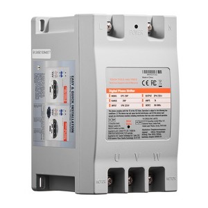 VEVOR 3 Phase Converter - 2HP 7A 220V Single Phase to 3 Phase Converter, 220V Input/Output, Digital Phase Shifter, Gray - 1 of 4