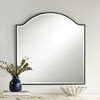 Noble Park Arch Top Square Vanity Decorative Wall Mirror Modern Industrial Beveled Matte Black Frame 31 1/2" Wide for Bathroom Bedroom Living Room - 2 of 4