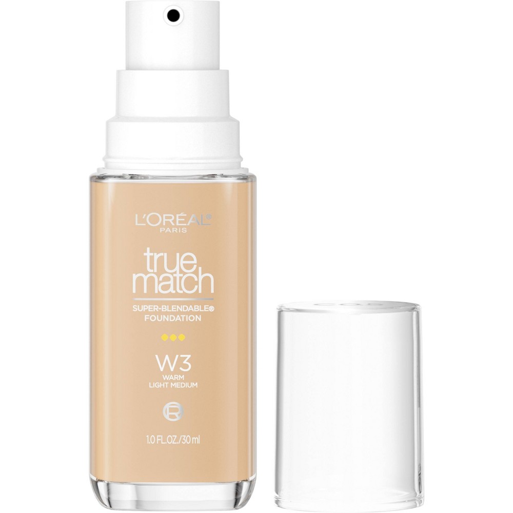 Photos - Other Cosmetics LOreal L'Oreal Paris True Match Super Blendable Foundation - W3 - 1 fl oz 