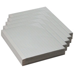 Pacon® Newsprint Handwriting Paper, Alternate Dotted, Grade 3, 1/2" x 1/4" Ruled Long, 11" x 8-1/2", 500 Sheets Per Pack, 5 Packs - 1 of 3