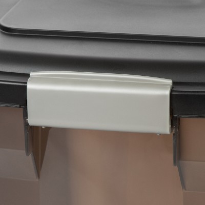 Black 67-Quart Airtight Plastic Pet Food Storage Container