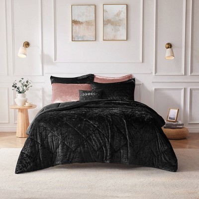 4 Pcs Luxury Style Velvet Duvet Set, Diamond Quilting Ultra Soft Bedding Set for Cold Season, Easy Care Bed Set with Matching Shams & Pillow