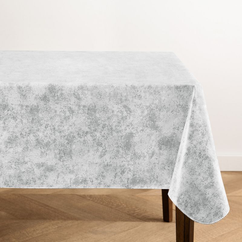 Mesa Marble Printed Vinyl Indoor/Outdoor Tablecloth - Elrene Home Fashions, 1 of 5